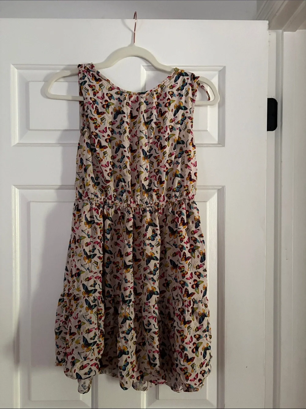 GAP Cream Sundress with Multicolor Butterfly Print